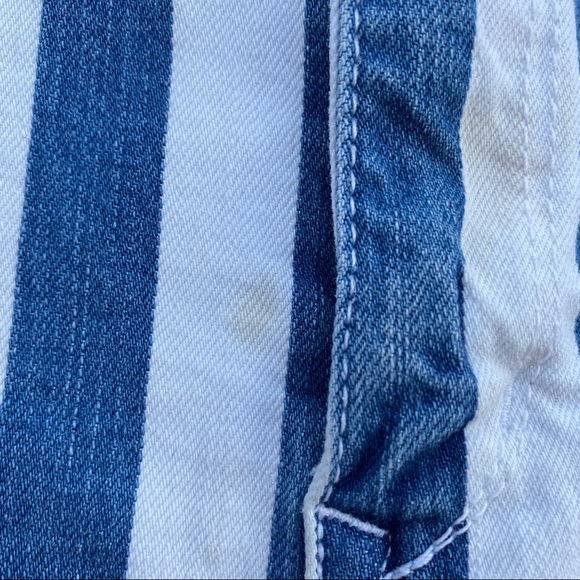 3/$25 || H&M Divided Striped High-Waist Denim Shorts - Picture 5 of 5